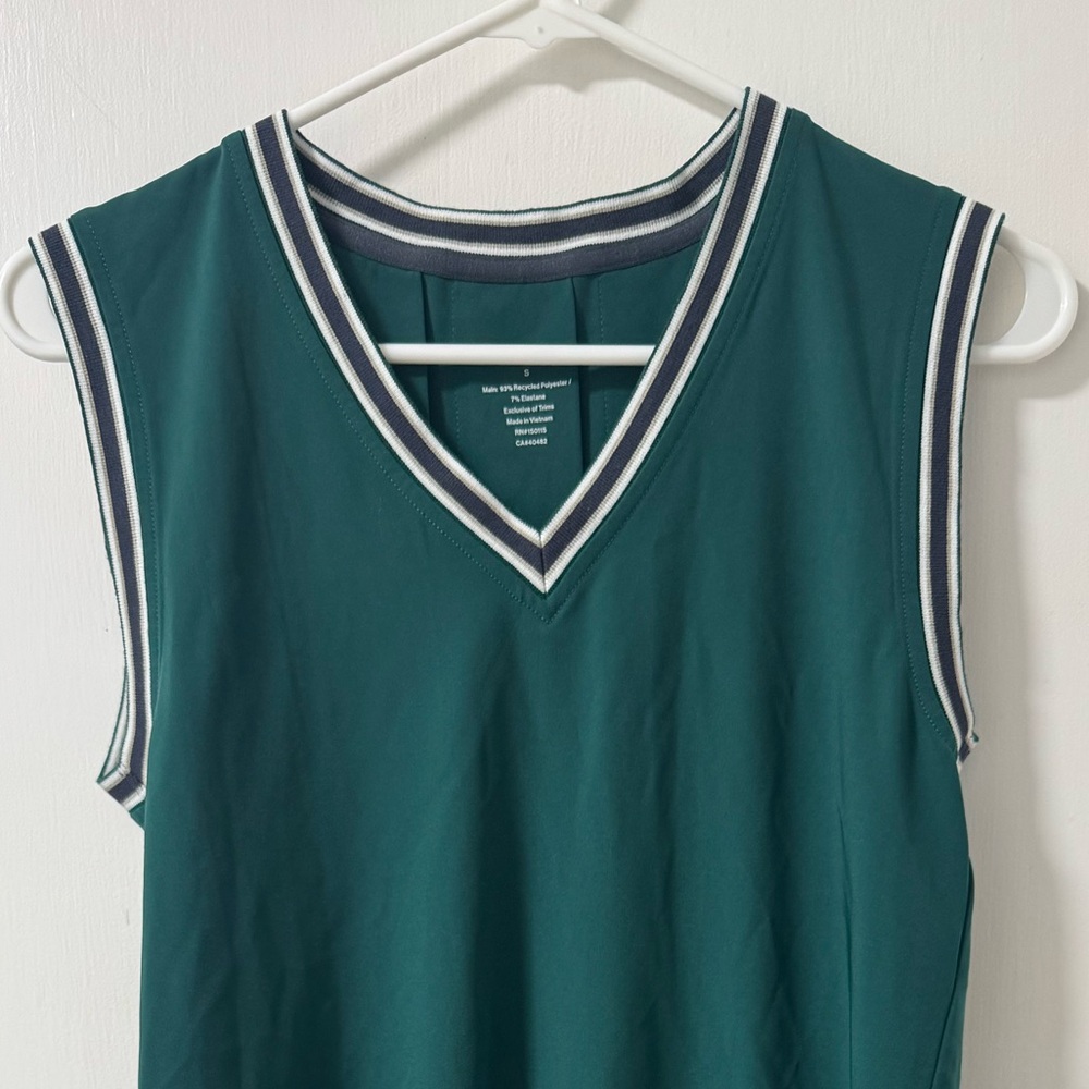 Varley Green Sleeveless Dress - Picture 8 of 11
